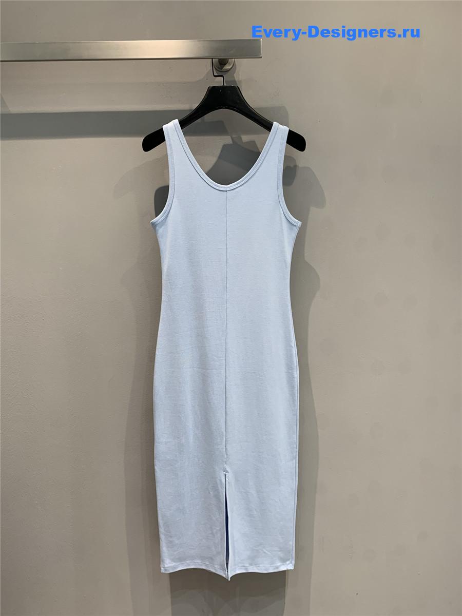 Pra*a light blue vest dress