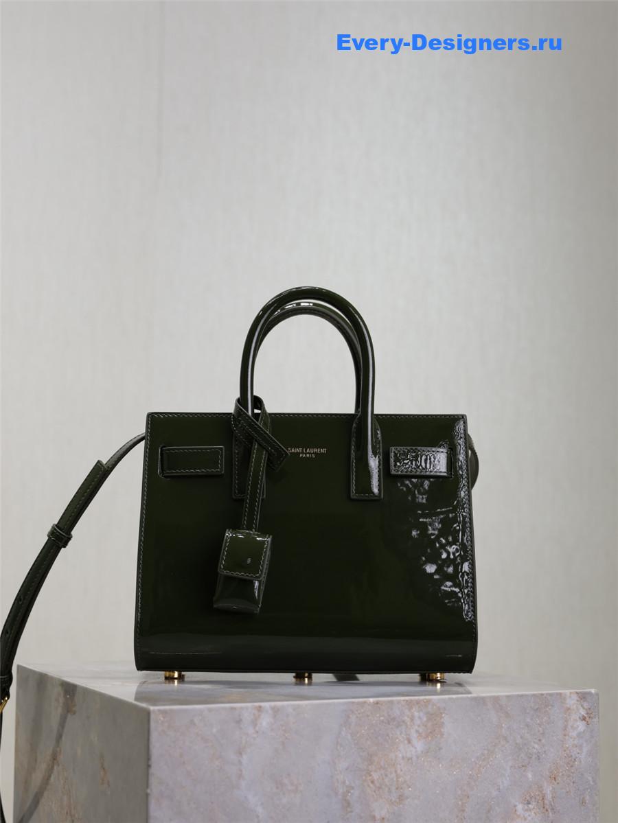 Sa1nt Lau*nt green sac de jour bag