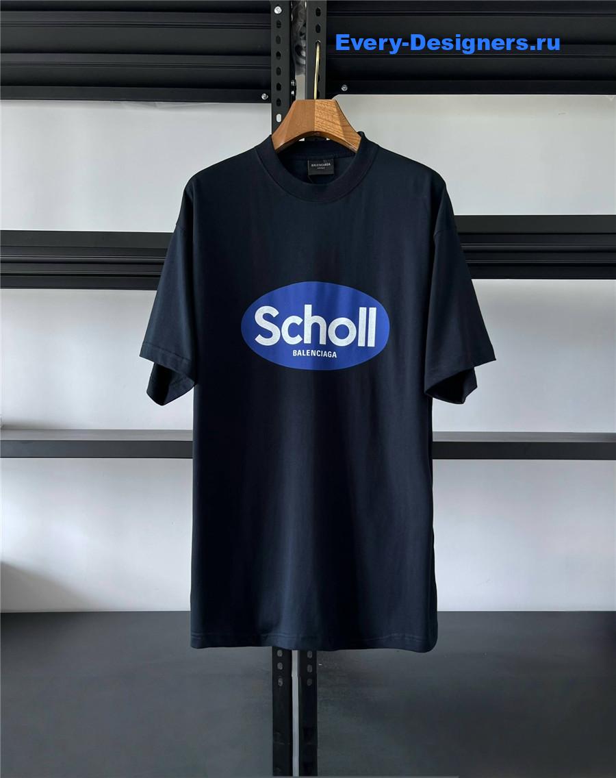 Ba1en*iaga black sponsor logo tee