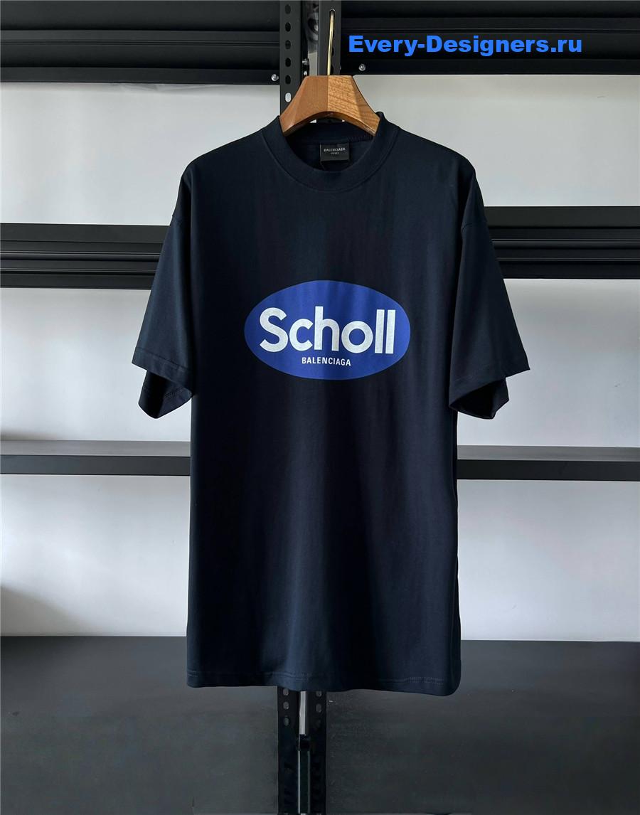Ba1en*iaga black sponsor logo tee