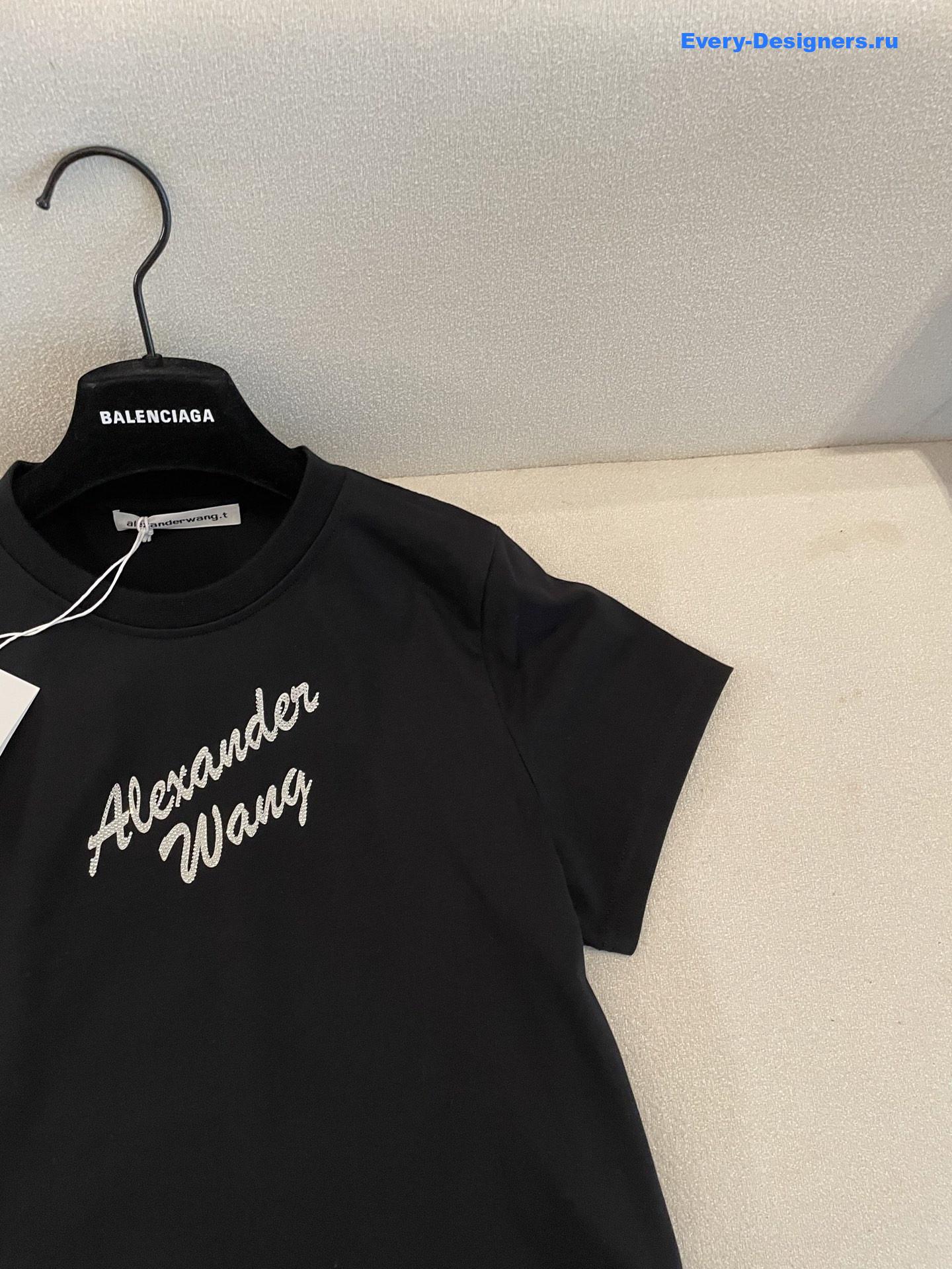 A1exa*der wang crystal logo tee
