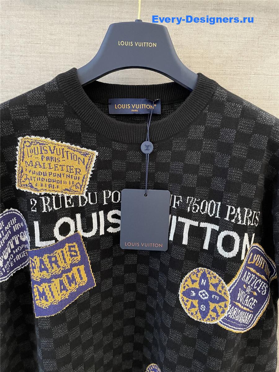 l0vis Vvtt0n damier crew neck short-sleeve