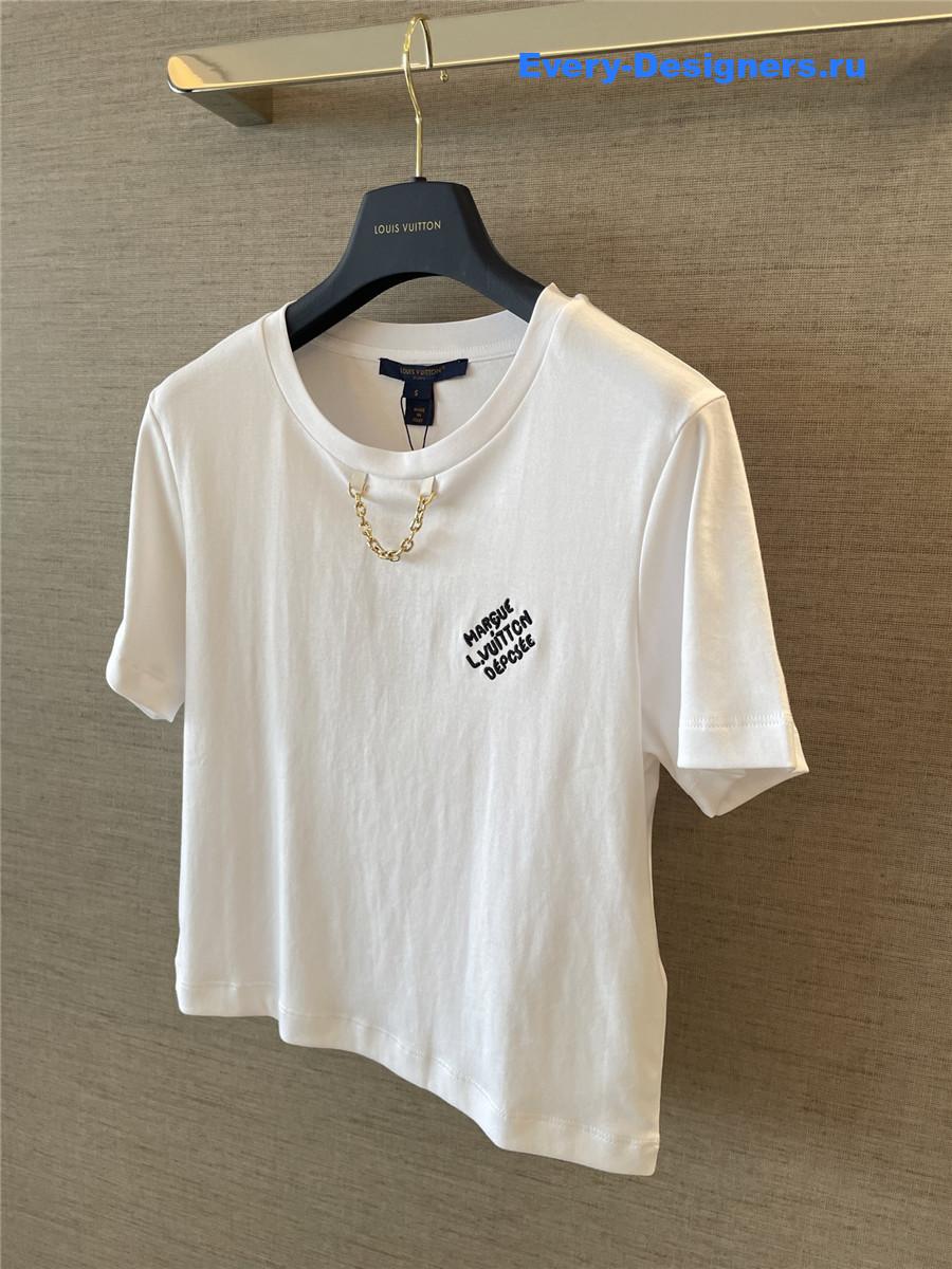 l0vis Vvtt0n embroidered crop top