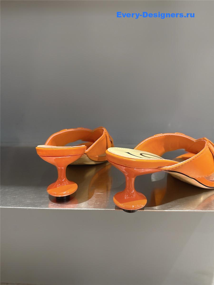L0ew* toy panta orange sandals