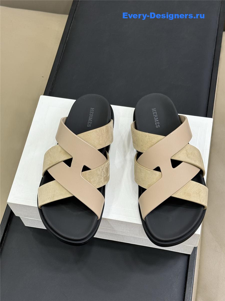 H**me5 beige kazimir sandals