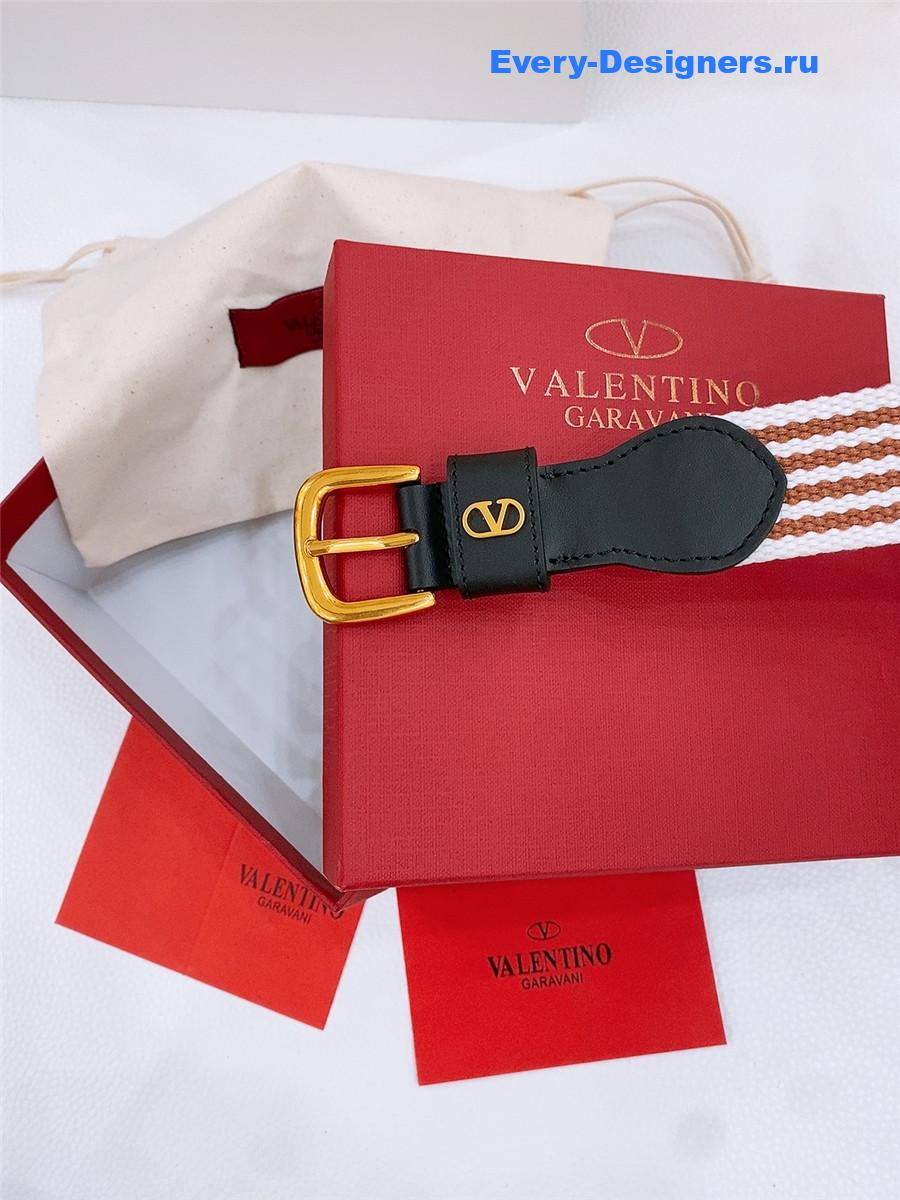 Va1e*ntin0 nano stripe belt