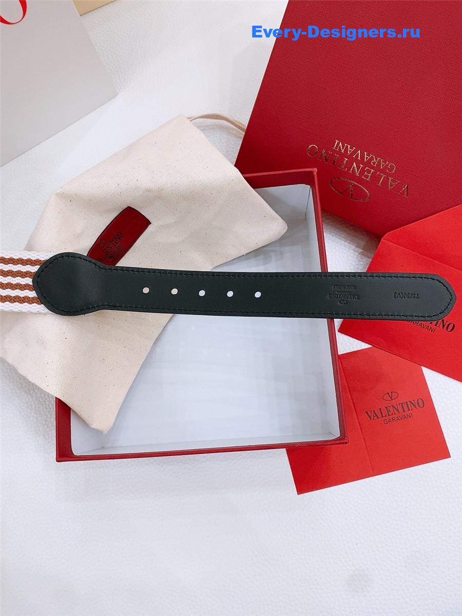 Va1e*ntin0 nano stripe belt