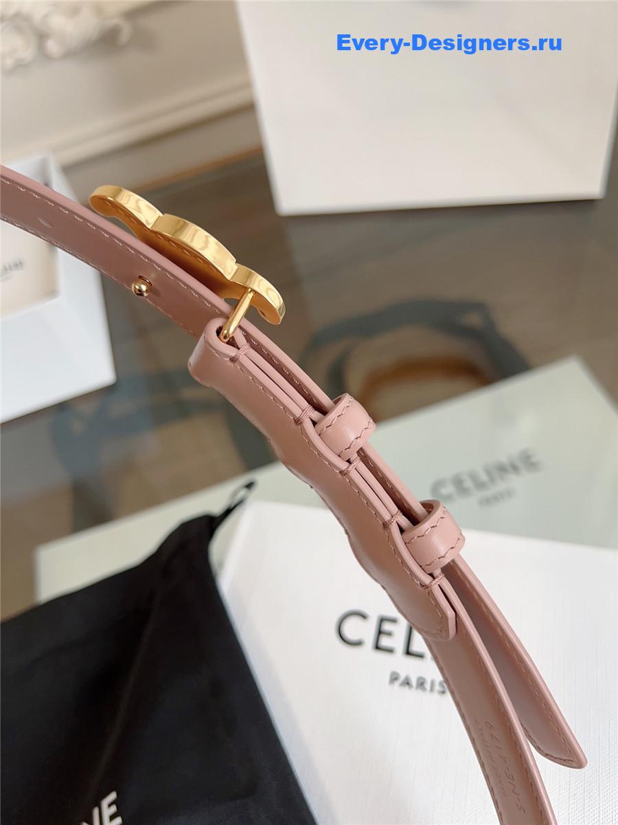 Ce1i*e classic pink leather belt