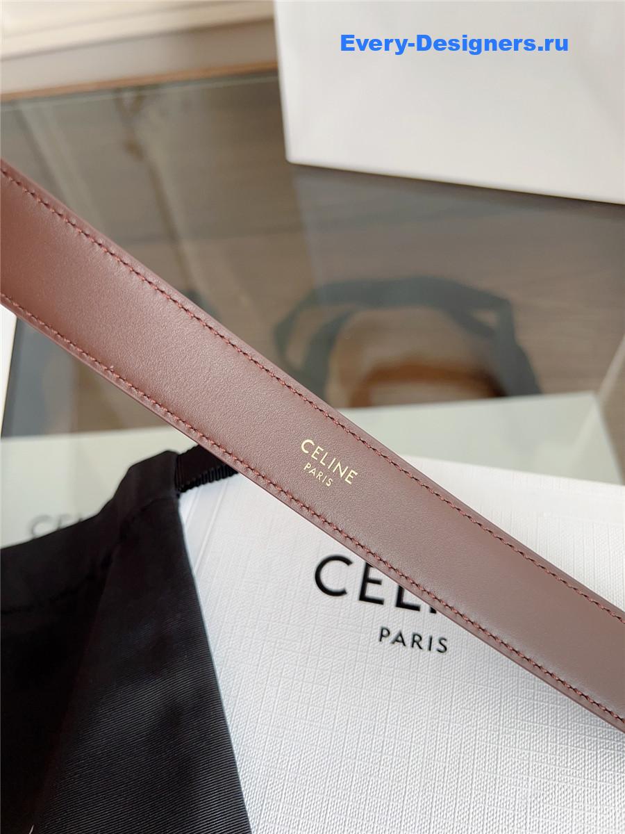 Ce1i*e classic brown leather belt