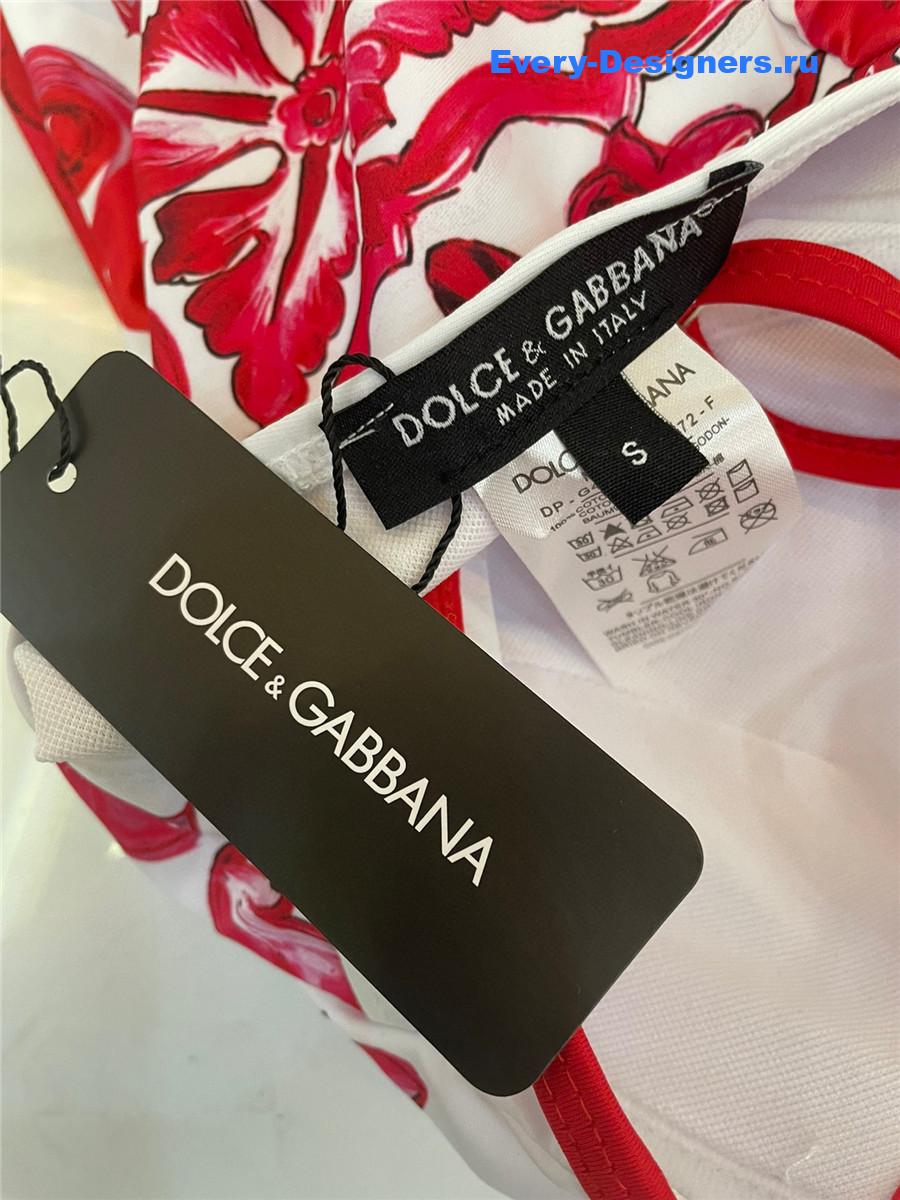 Dolce & Gabbana Maiolica-print One-Piece Swimsuit