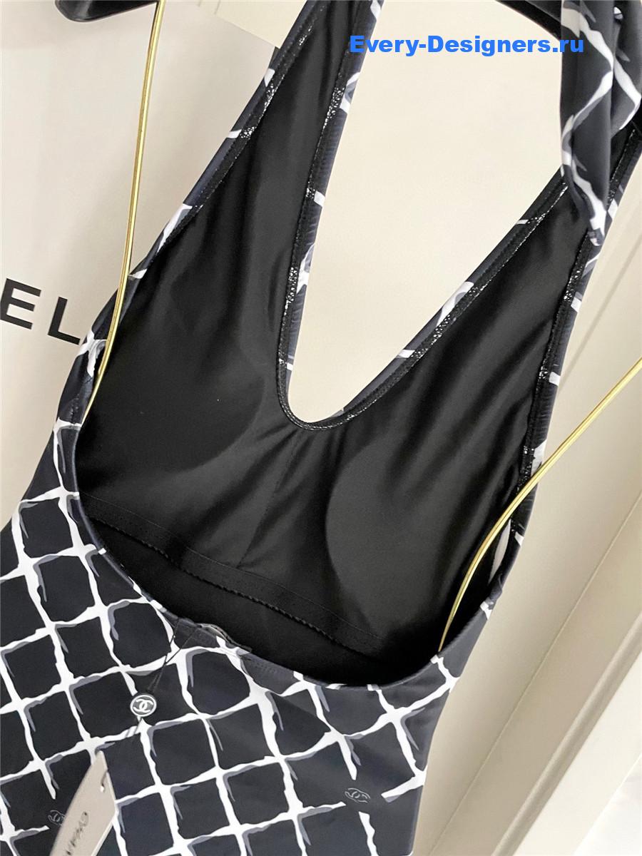 Ch**el coco beach one-piece black swimwear