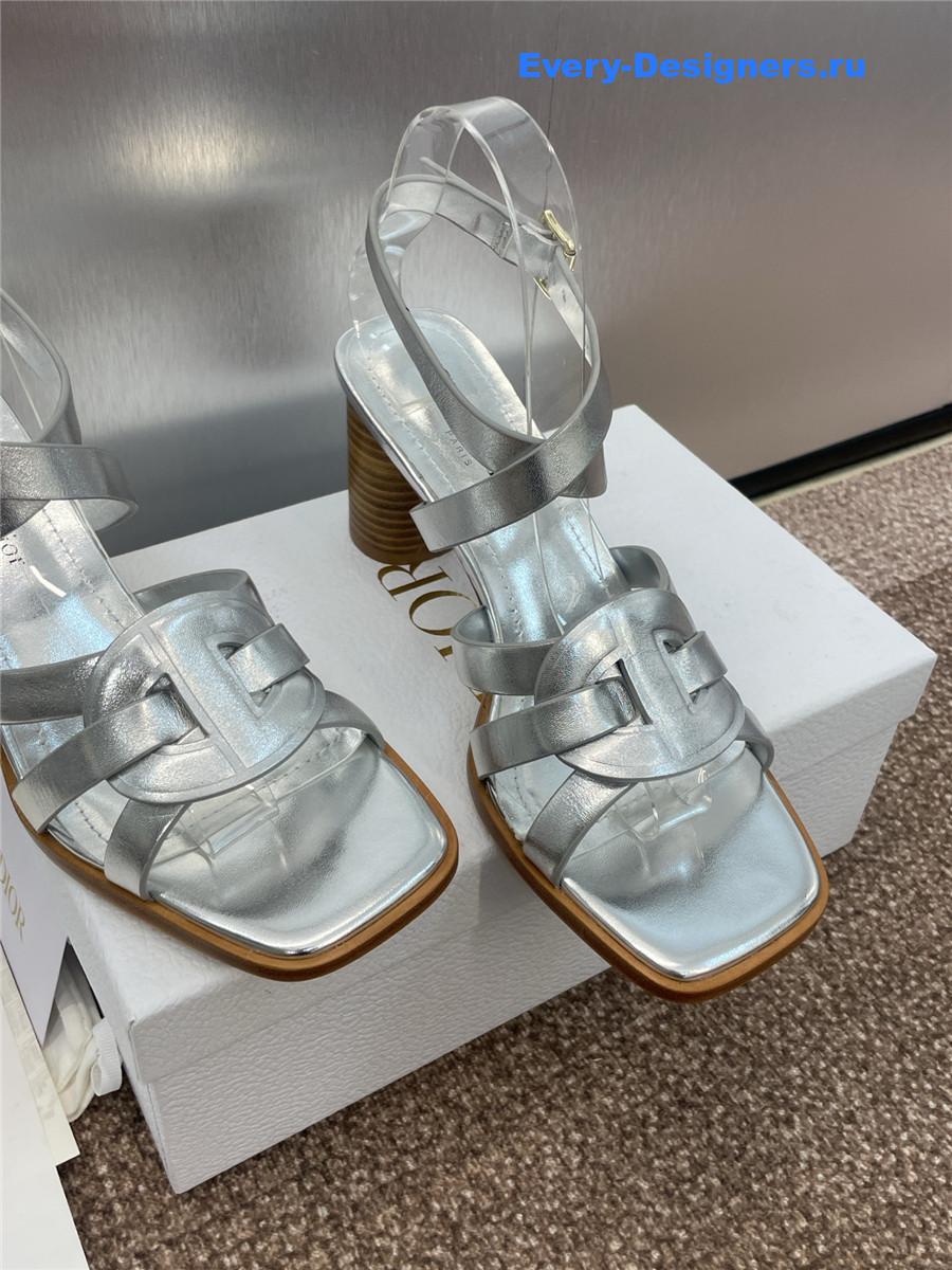 D10r d-club silver heeled sandal