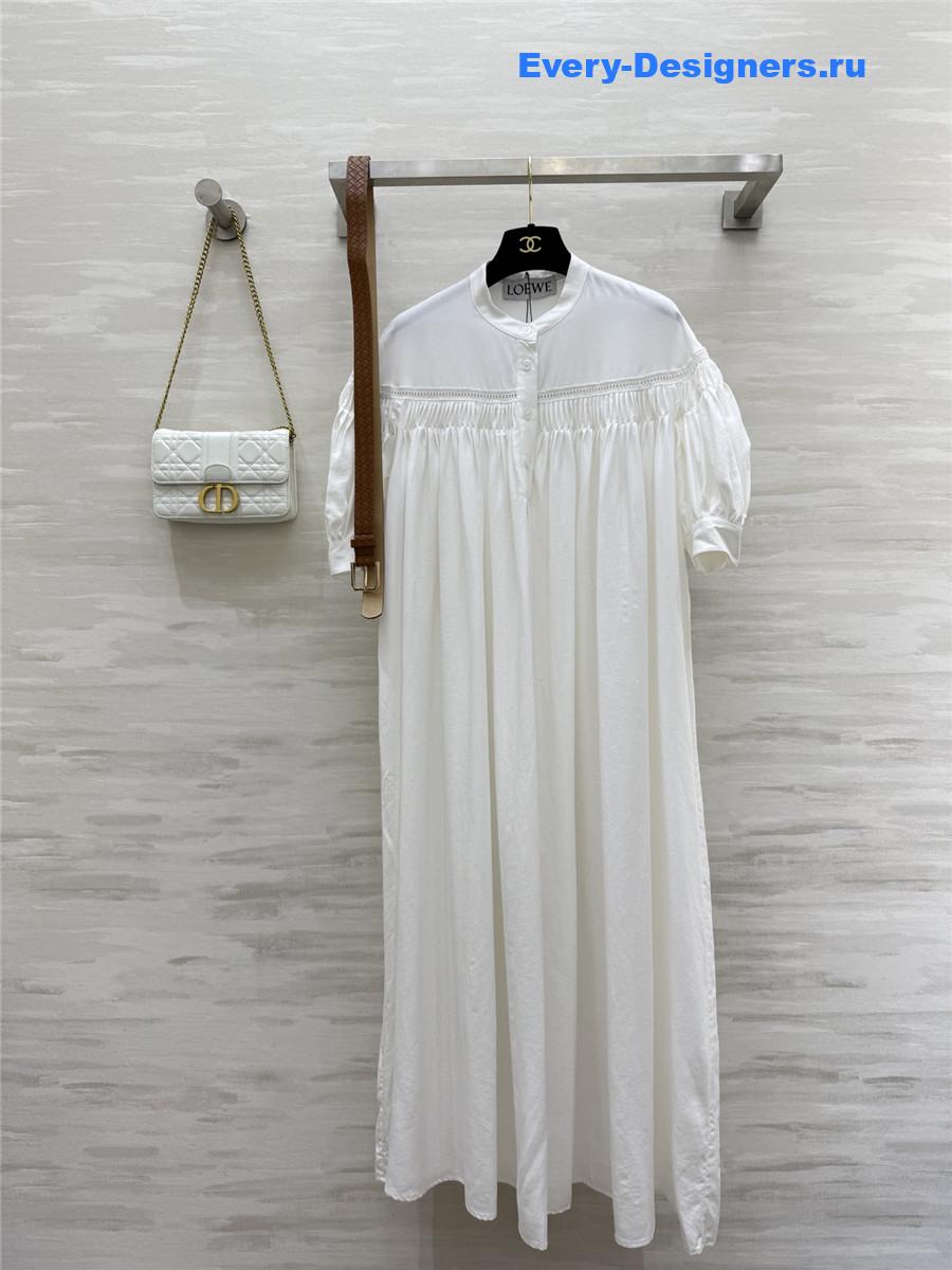 L0ew* hollow embroidery dress