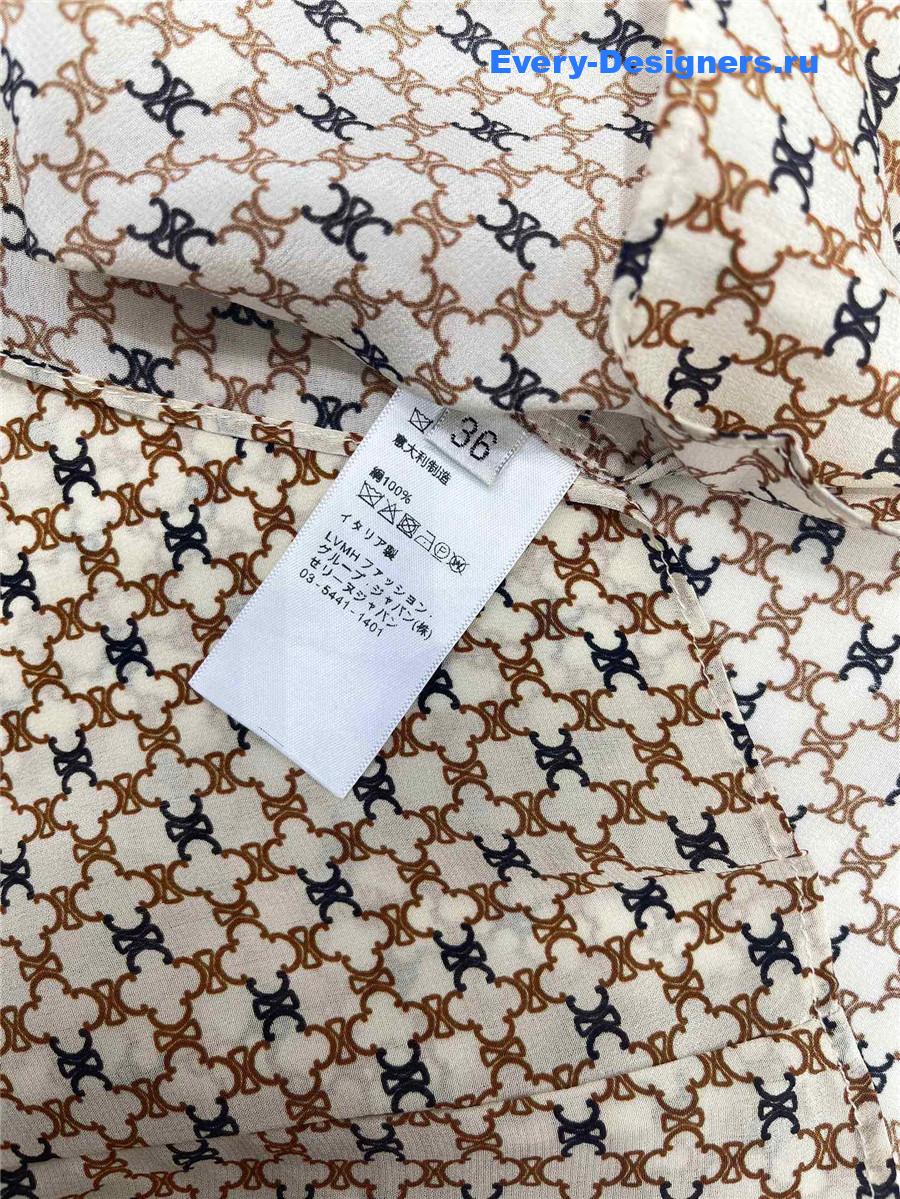 Ce1i*e arc de triomphe silk shirt