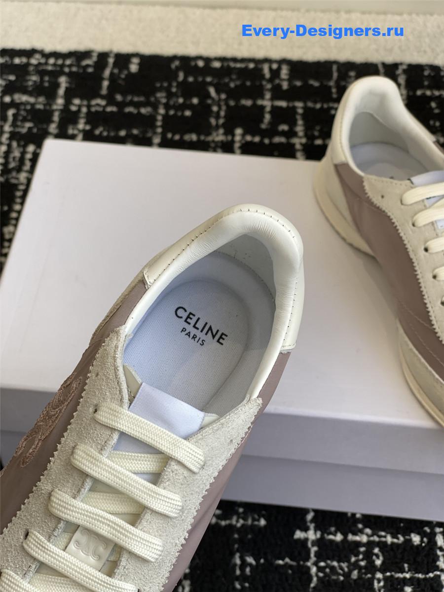 Ce1i*e racer gray low-top sneakers