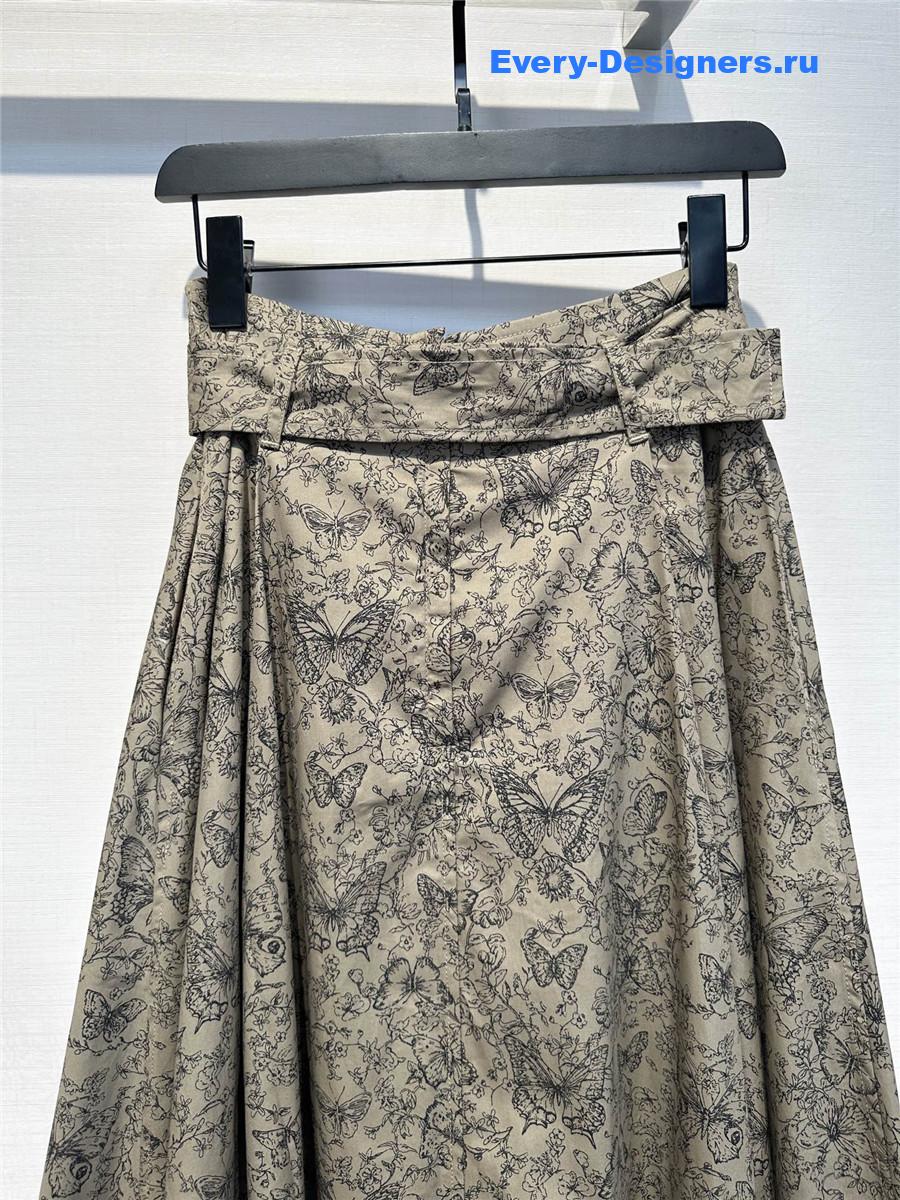 D10r olive straight skirt
