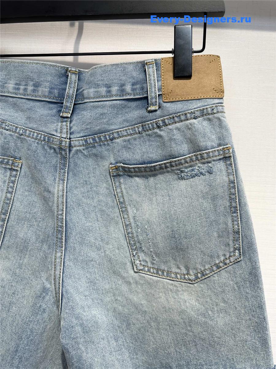Ce1i*e blue denim shorts