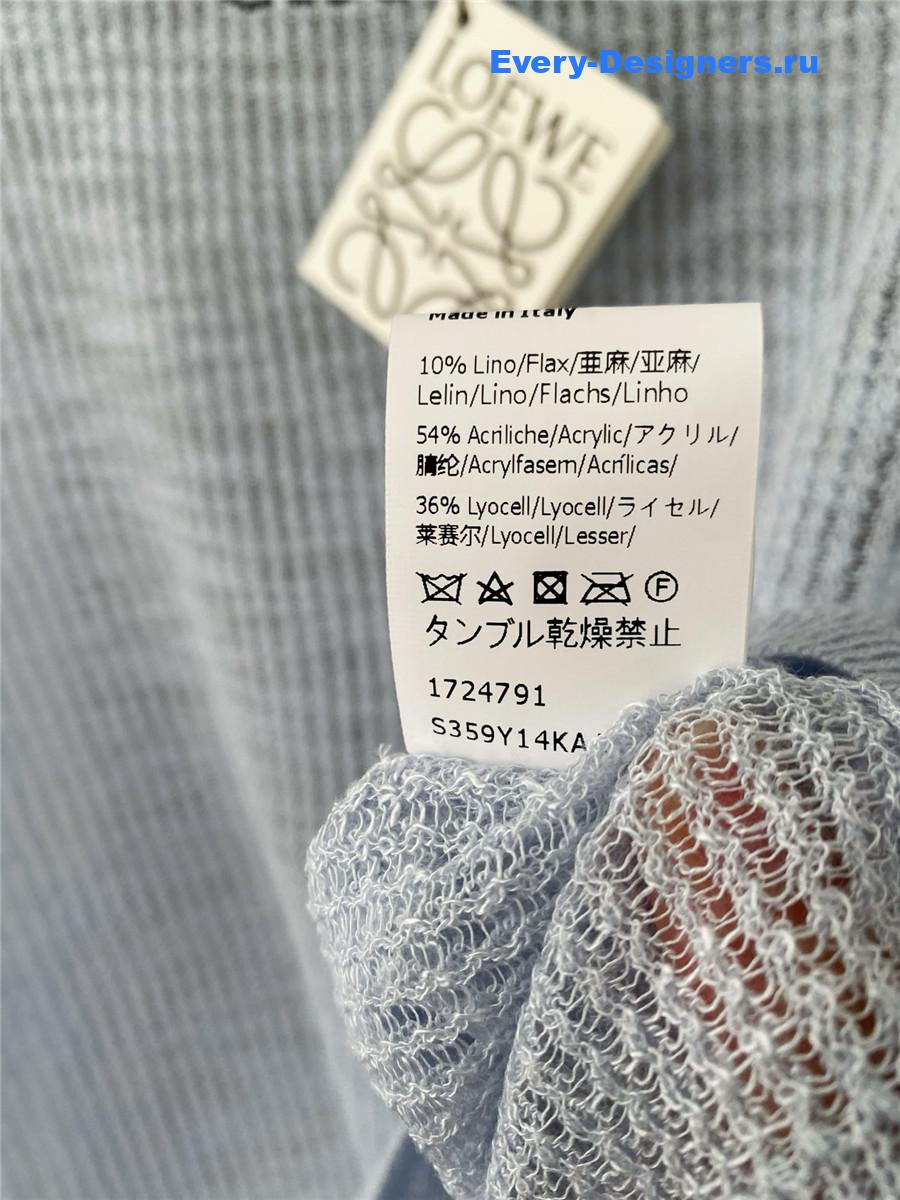 L0ew* light blue embroidered long sleeve
