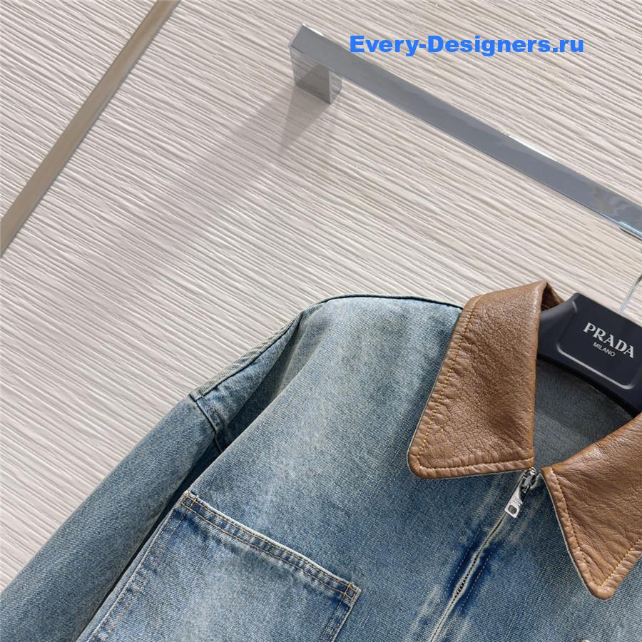 Pra*a cropped denim jacket for women