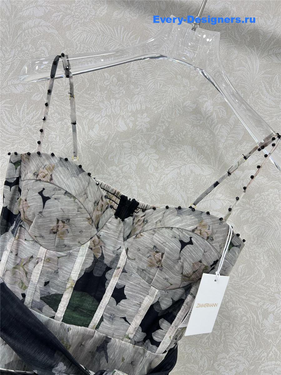 Zimm Dark Hydrangea Slip Dress