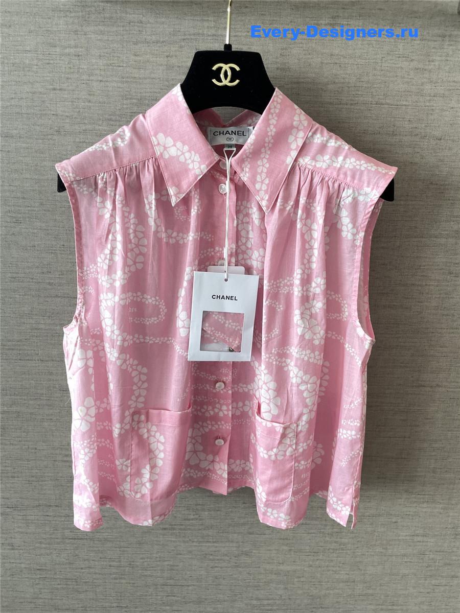 Ch**el coco beach pink vest