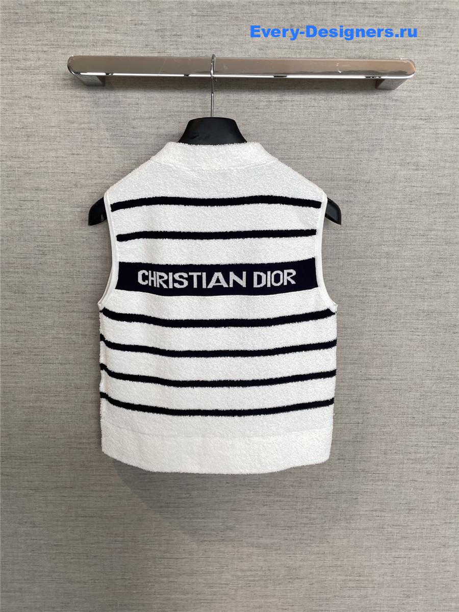 D10riviera striped terry vest