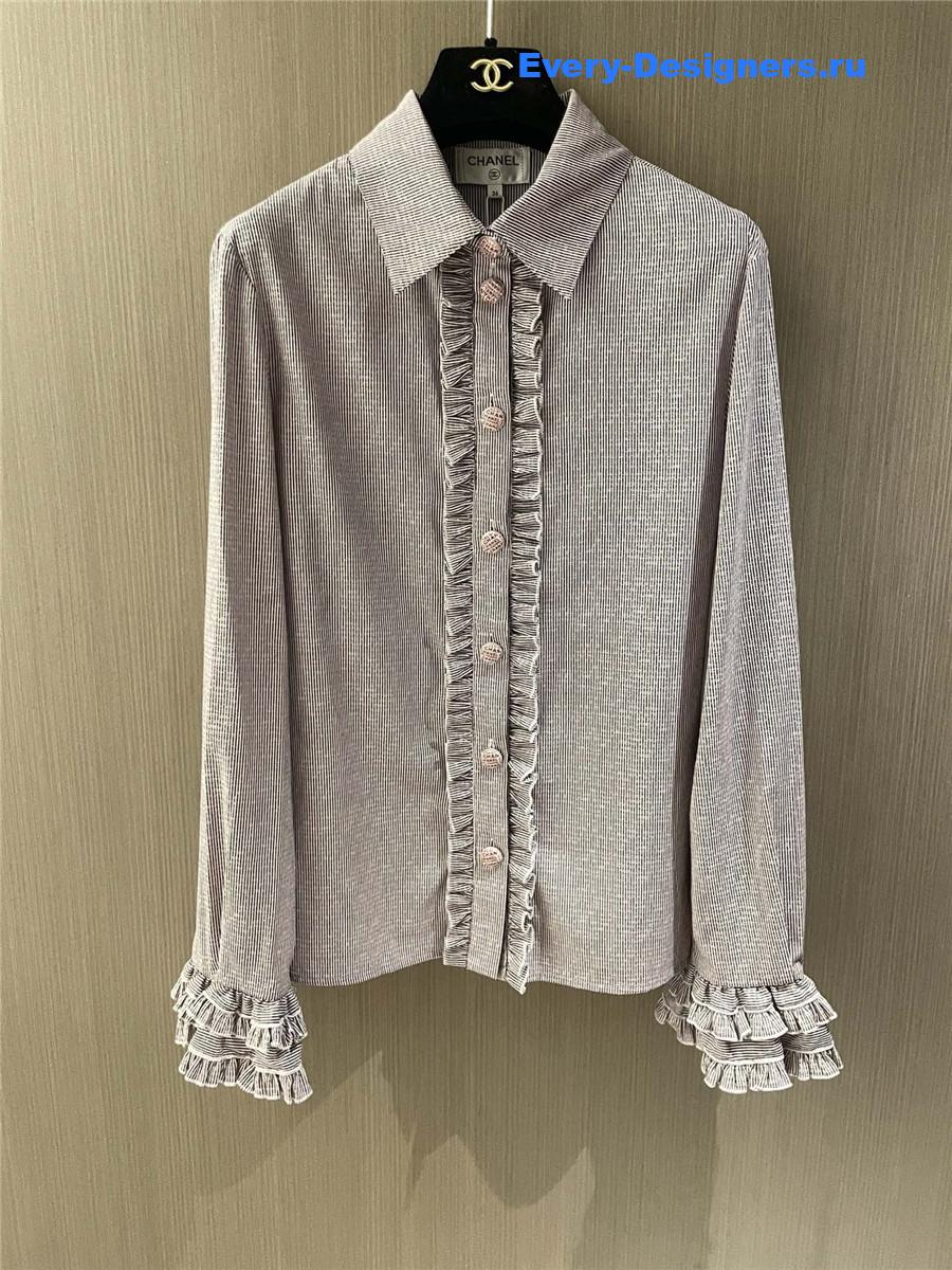 Ch**el grey lace shirt