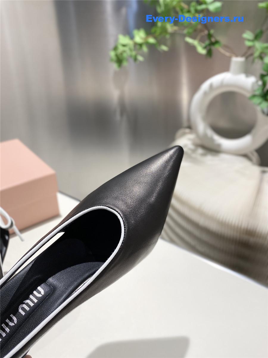 Miu Miu Black Kitten Heel Pumps