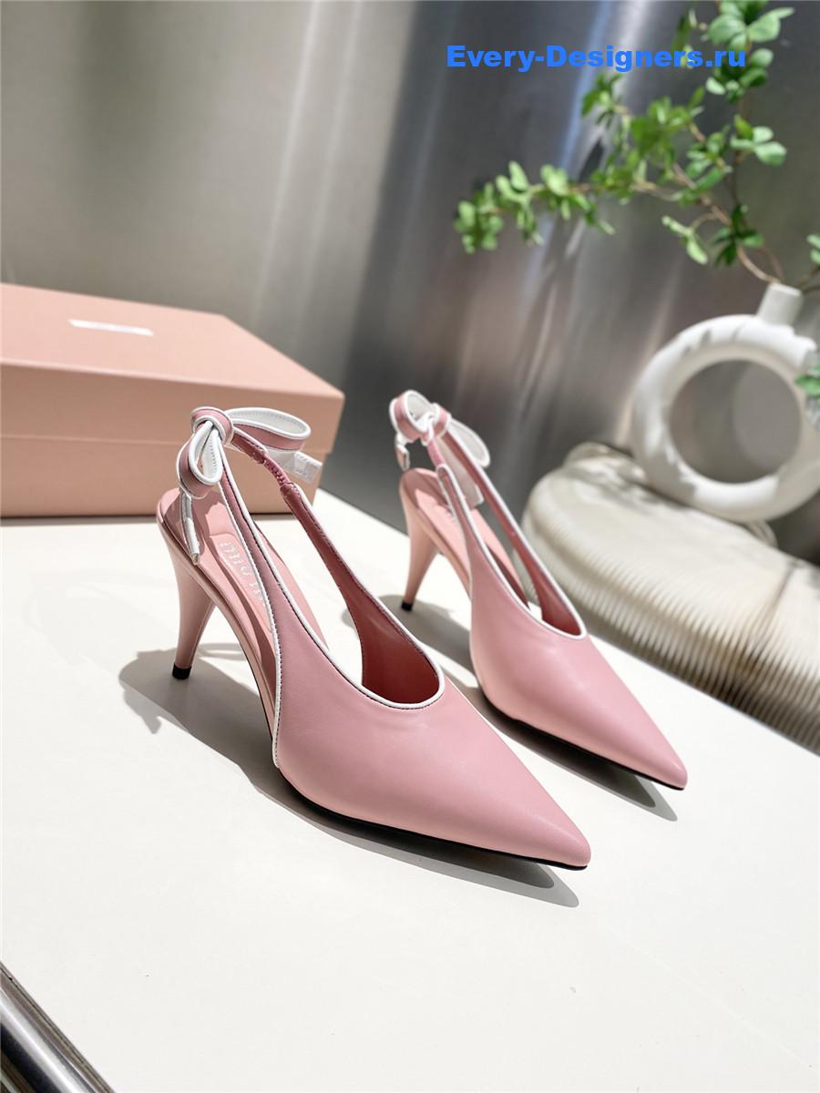 Miu Miu Pink Kitten Heel Pumps