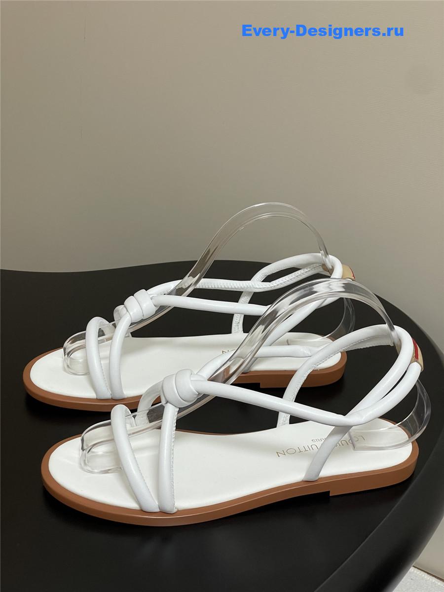 l0vis Vvtt0n white rivage sandals