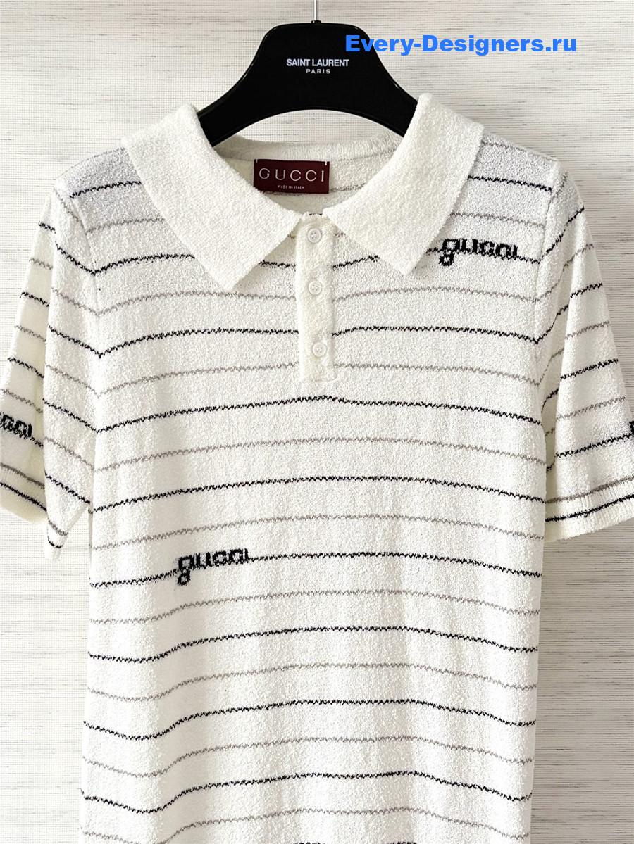 Gvc*1 striped polo shirt