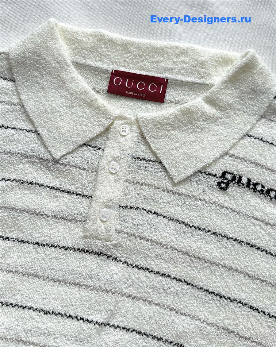 Gvc*1 striped polo shirt