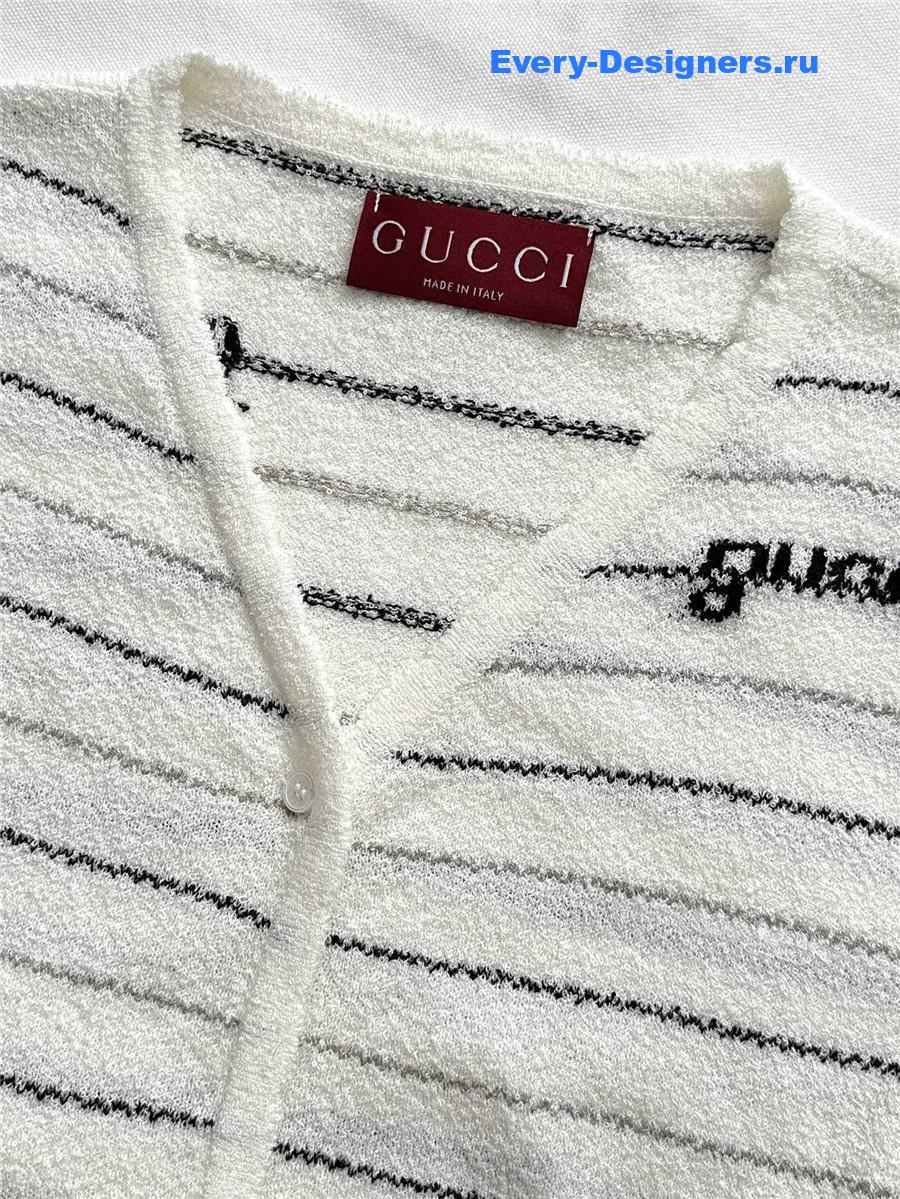 Gvc*1 striped cotton dress