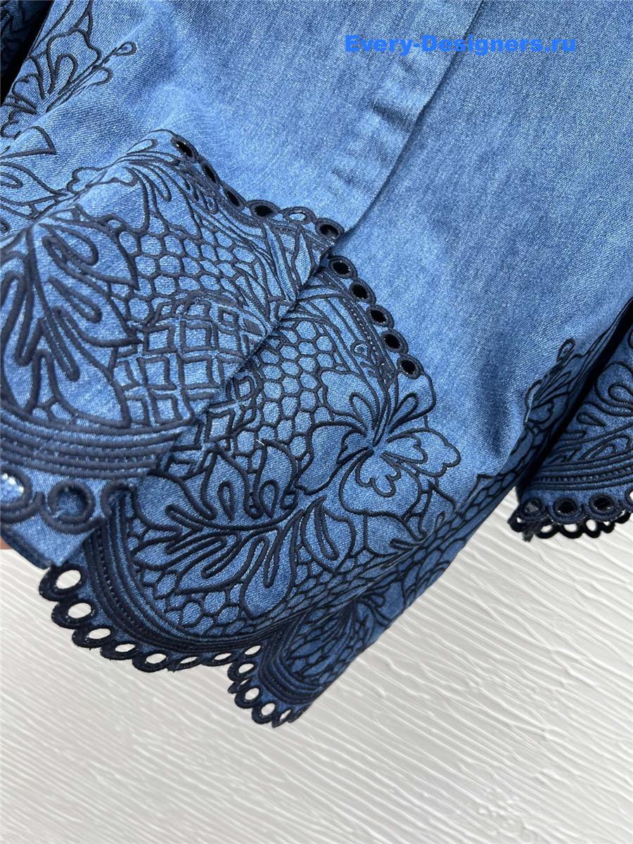 Zimm Coco Embroidered Denim Shirt