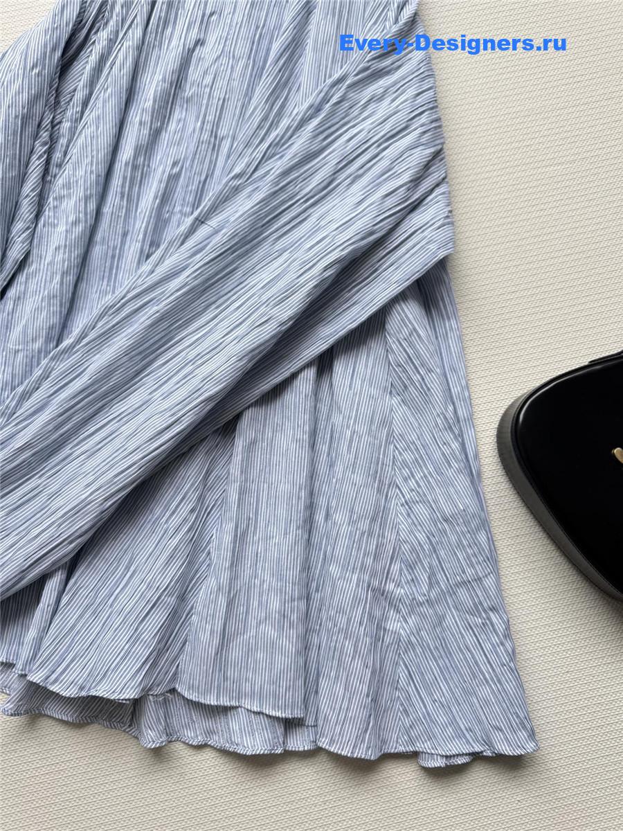 L0ew* clear blue cotton midi dress