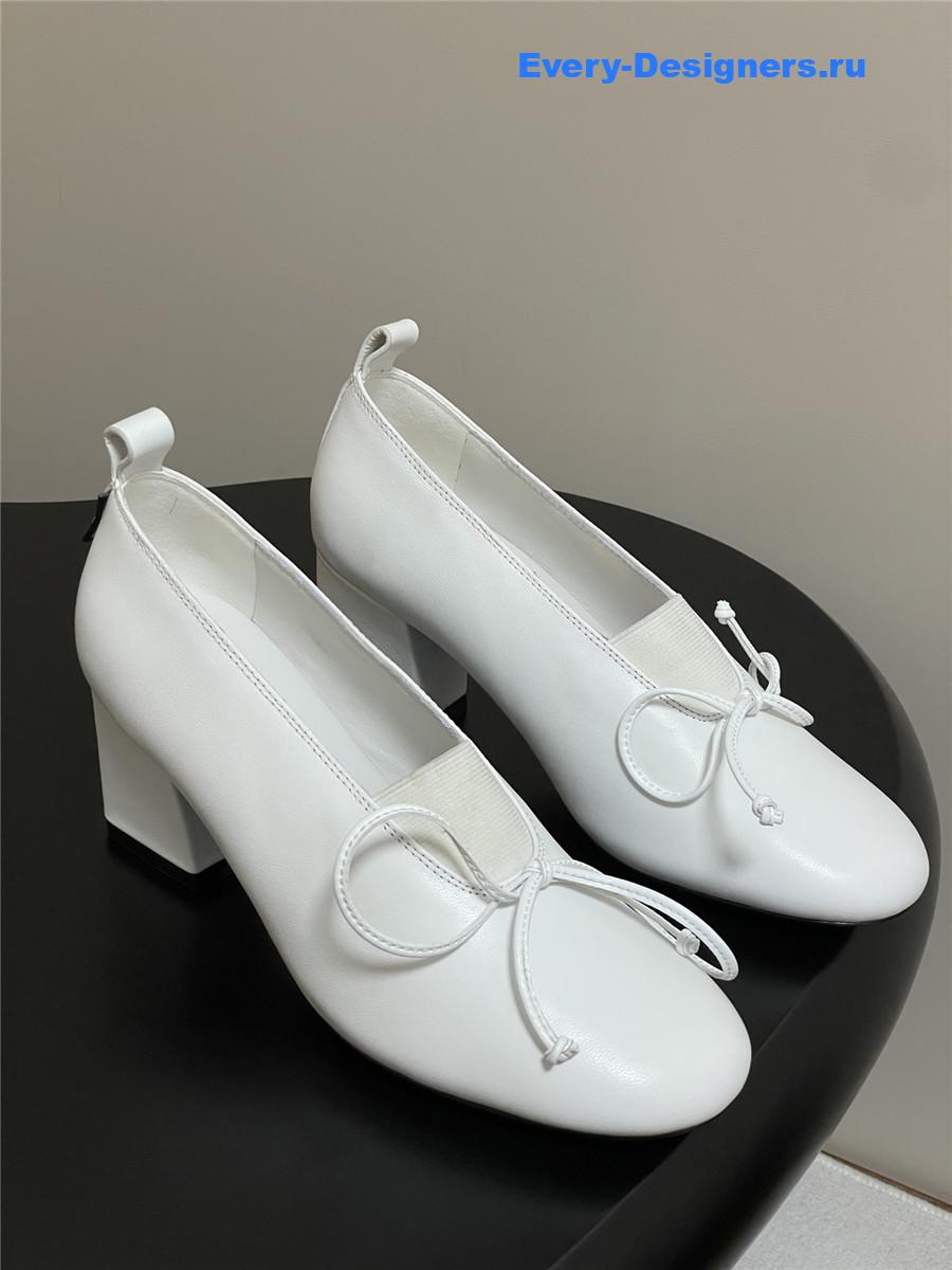 Miu Miu White Mary Jane Pumps