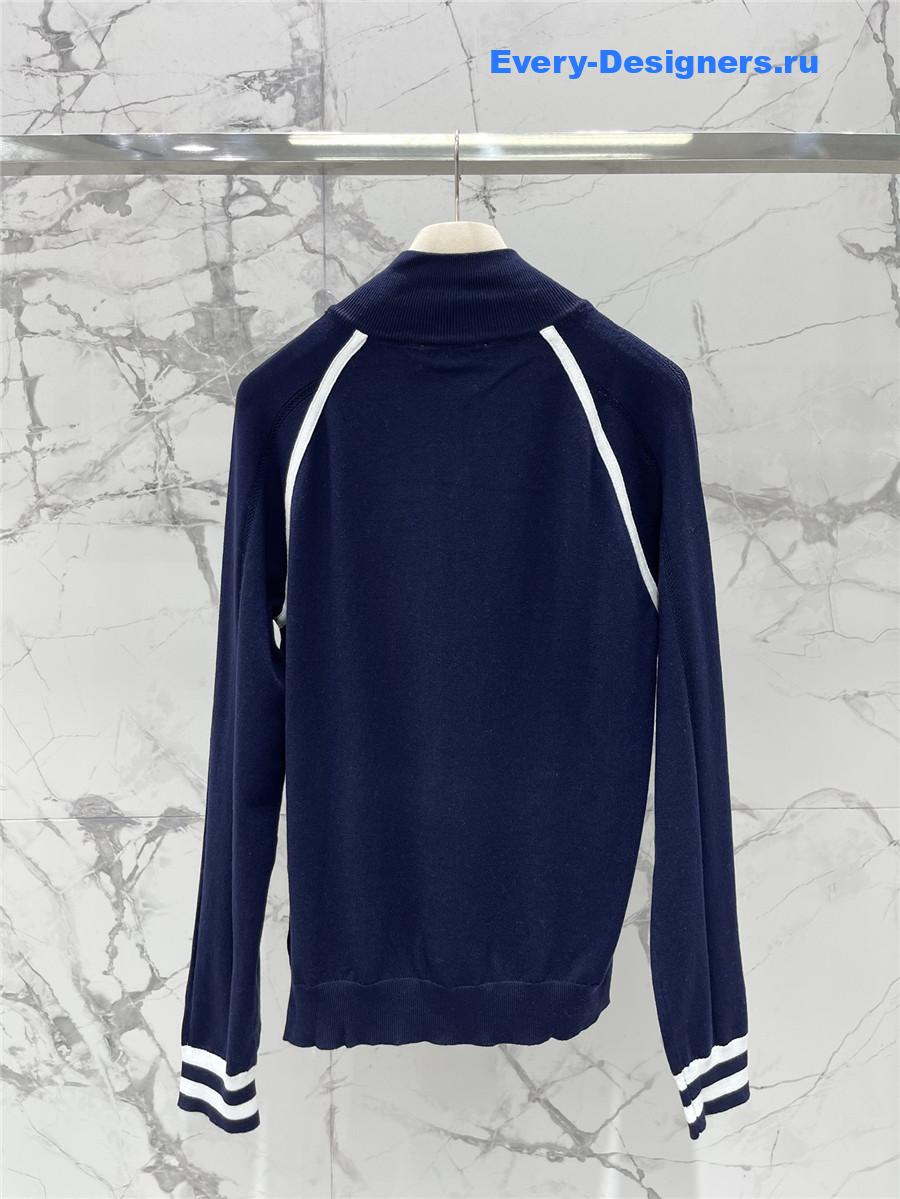 Miu Miu Dark Blue Knit Cardigan