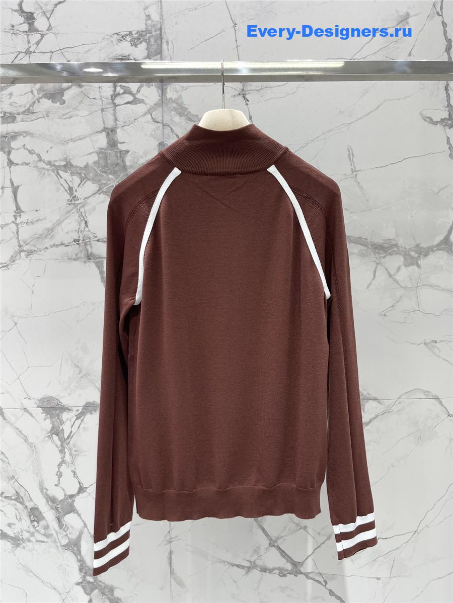 Miu Miu Brown Knit Cardigan