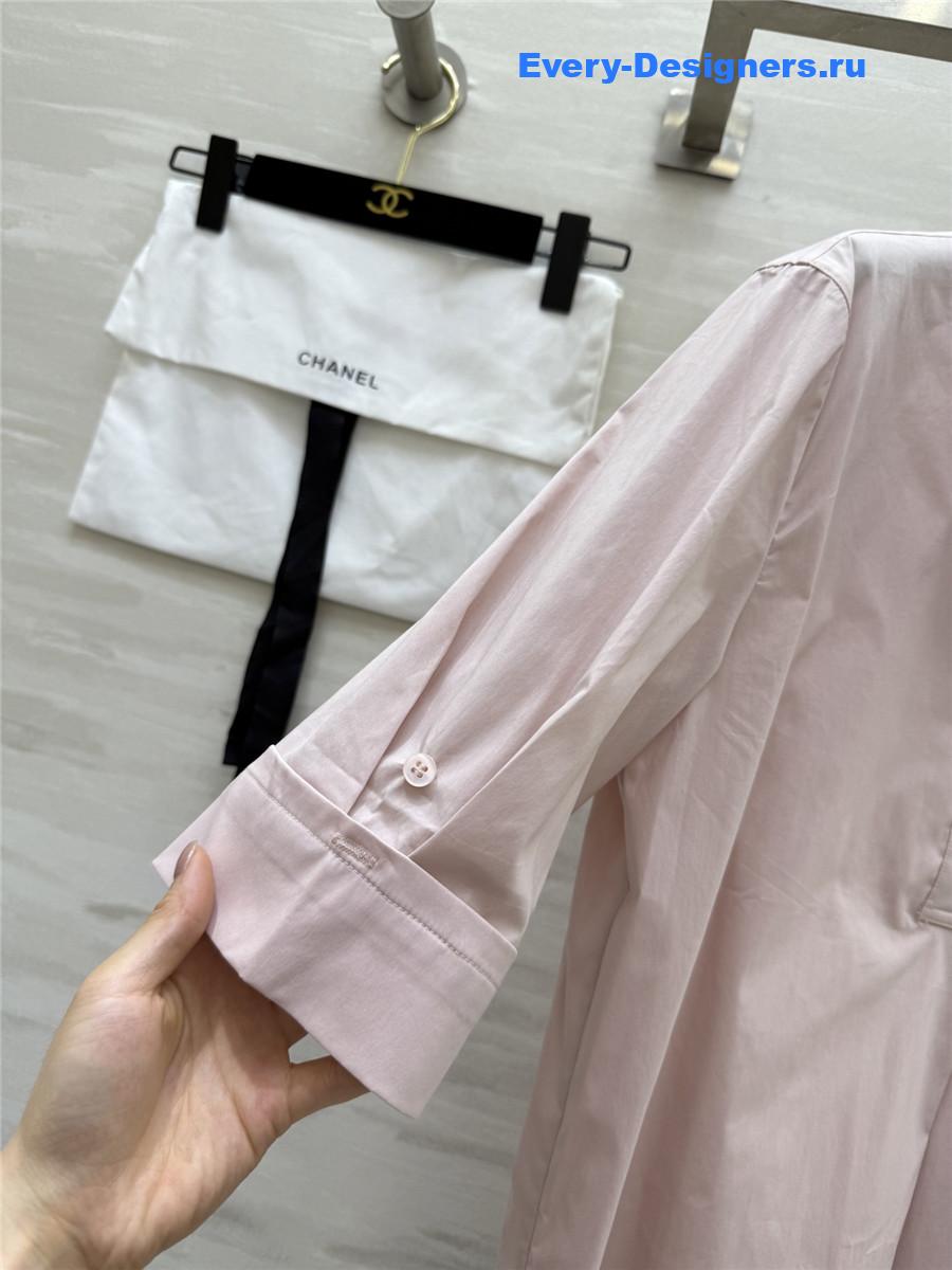 Ch**el light pink shirt