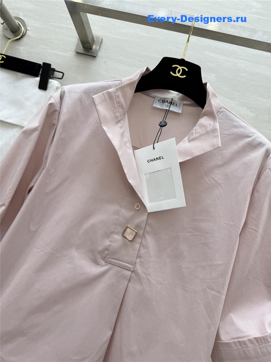 Ch**el light pink shirt