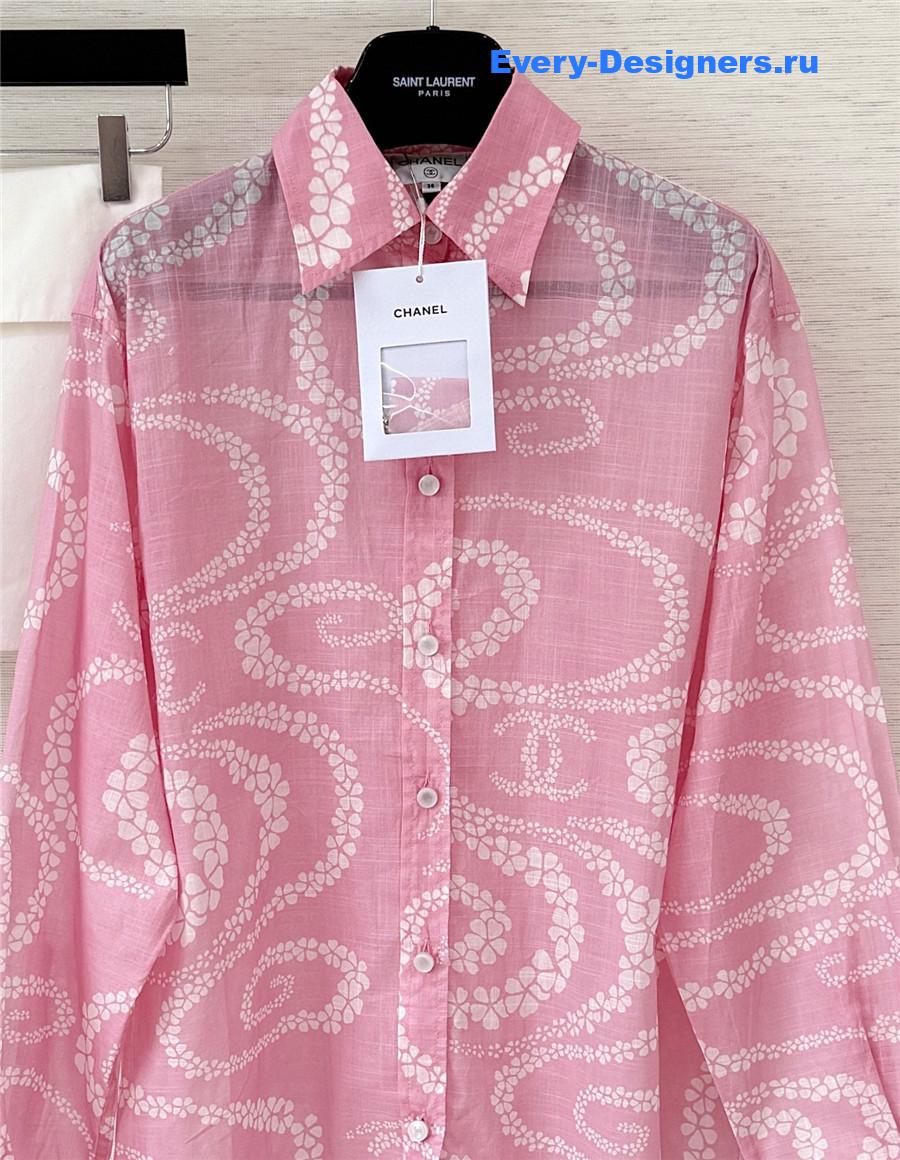 Ch**el coco beach pink shirt