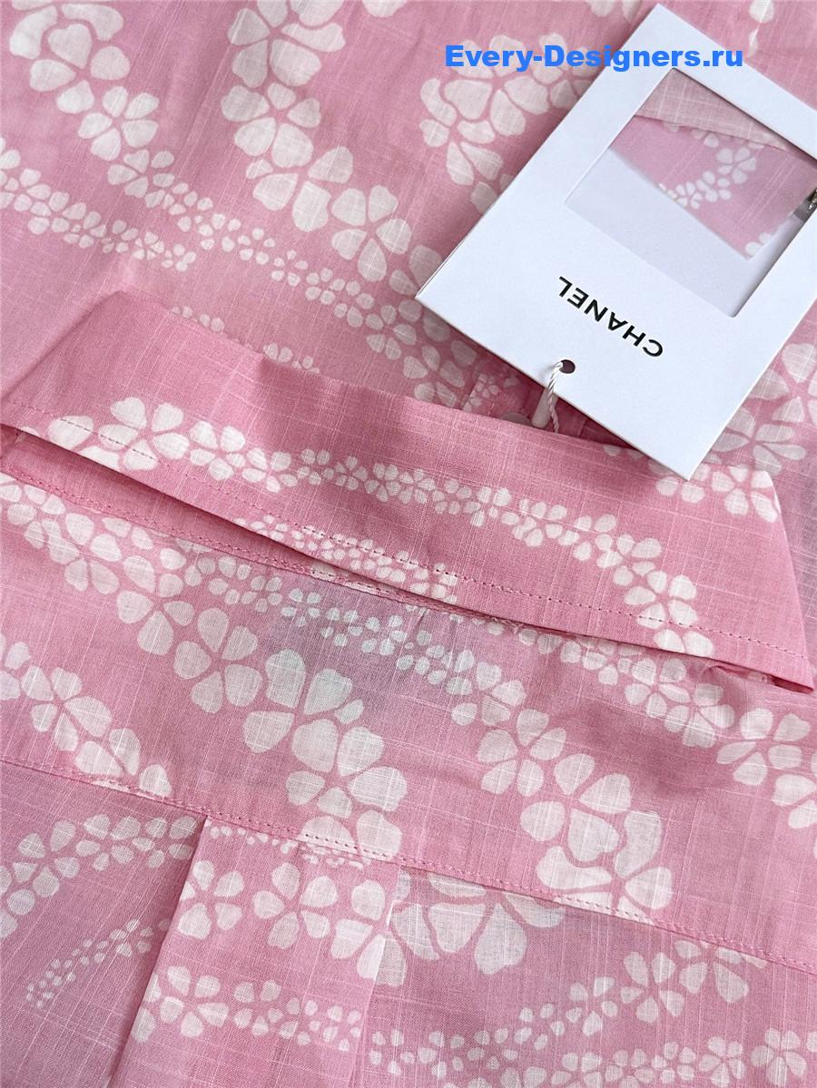 Ch**el coco beach pink shirt