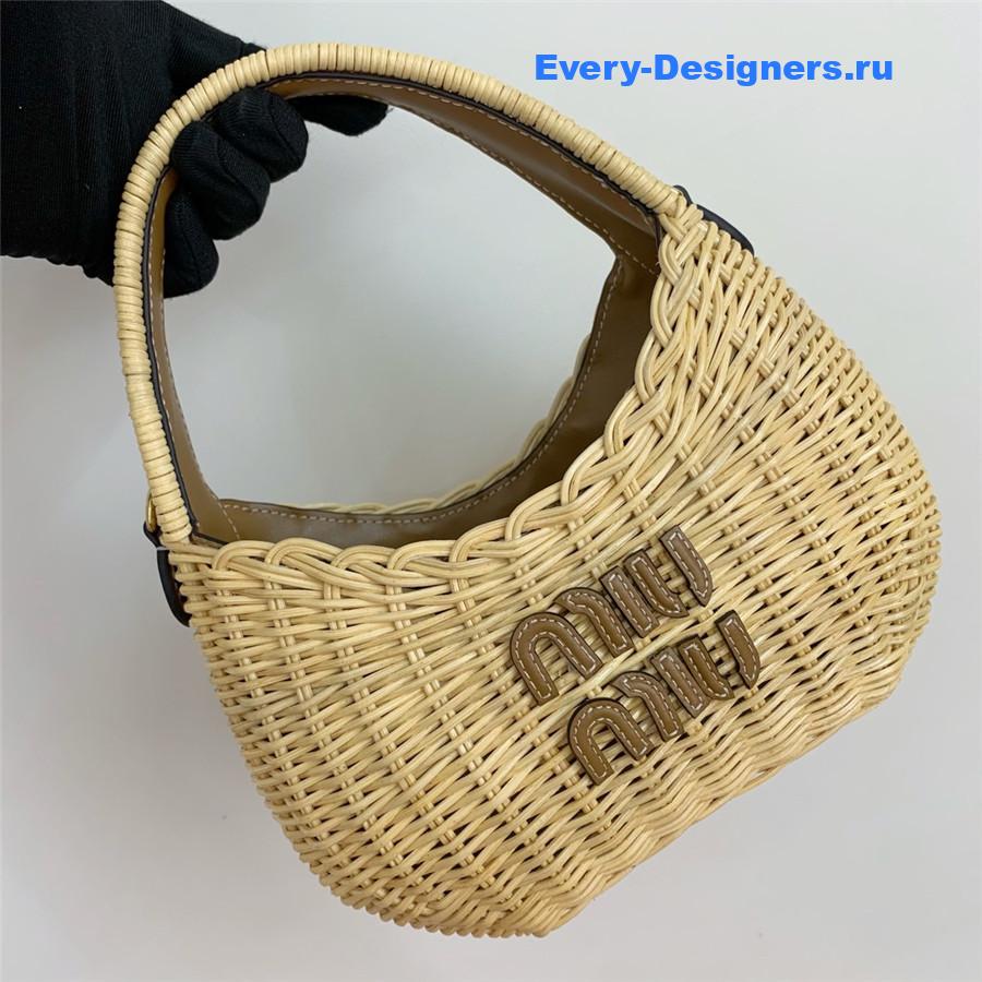 Miu Miu Wander Wicker Bag