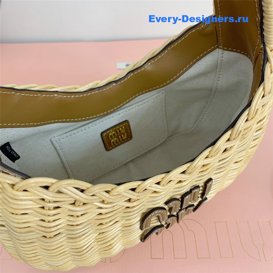 Miu Miu Wander Wicker Bag