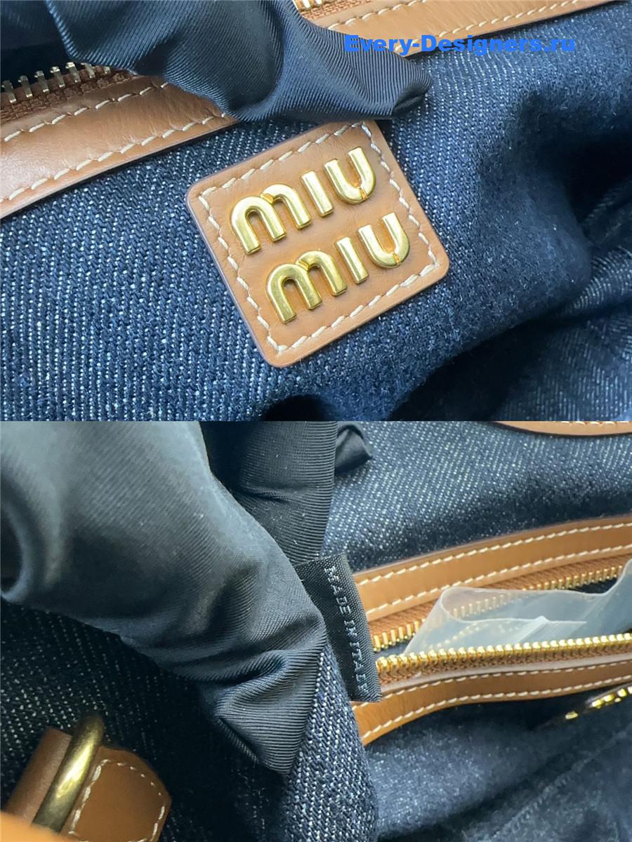 Miu Miu Ivy Denim Tote