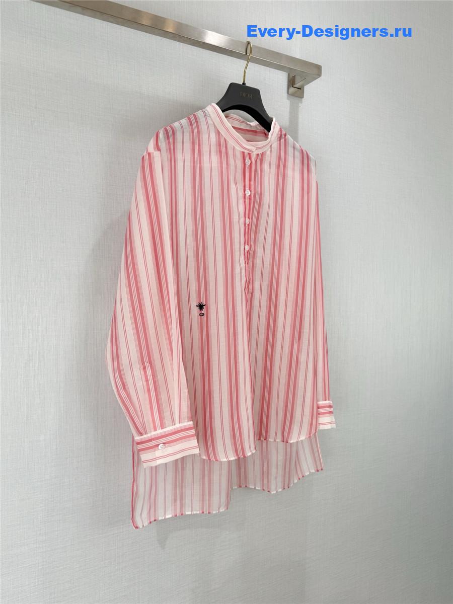 D10r D10riviera pink striped blouse