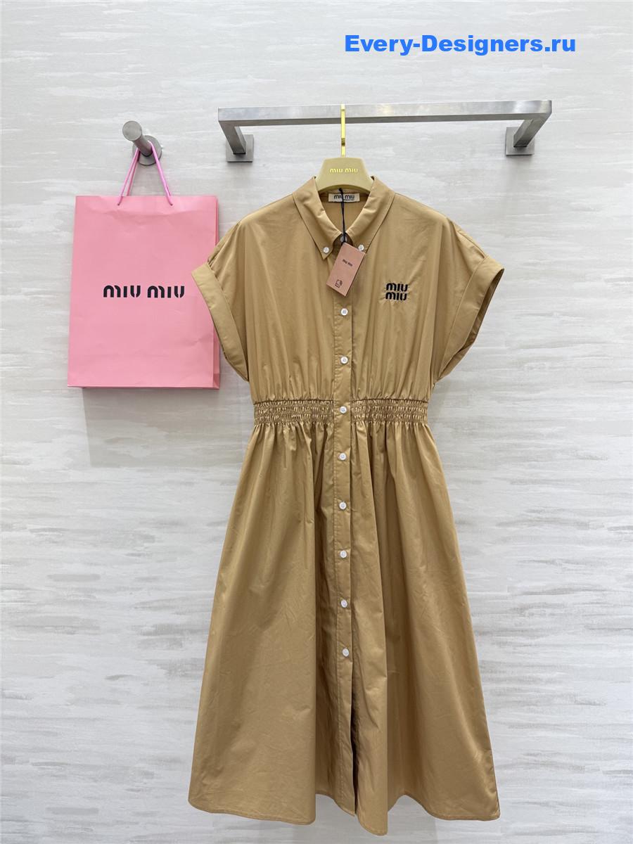 MIU MIU Brown Shirt Dress