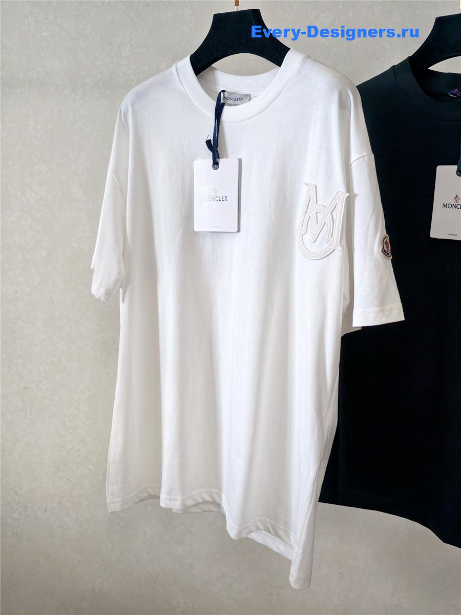 Moncler Embroidered Varsity Logo Tee