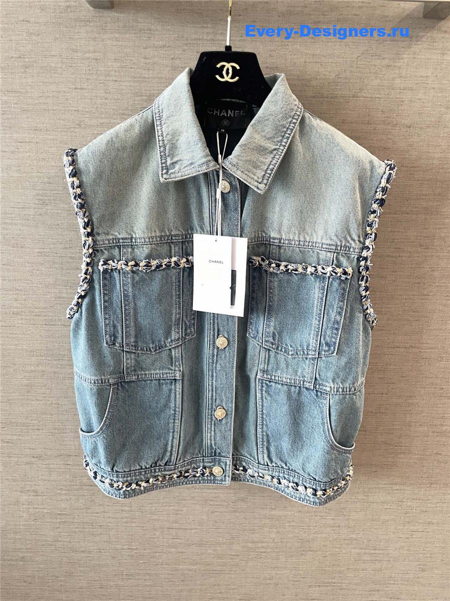 Ch**el coco beach denim vest