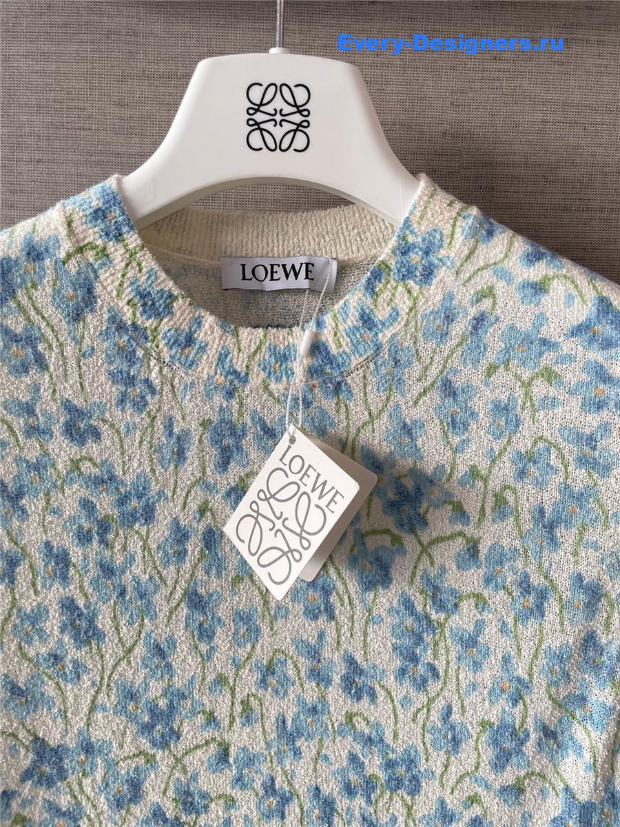 L0ew* floral knit tee